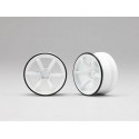 Yokomo Racing Performer High Traction Type Drift Wheel 6mm Offset - White