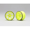 Yokomo Racing Performer High Traction Type Drift Wheel 6mm Offset - Yellow