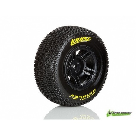 LT3145SBTF Louise SC - Maglev SC Tyre With Black Rim For Traxxas Slash Front (Mounted) - Soft - (2)