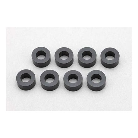 Yokomo ZC-A3630B 3×6×3.0mm Aluminum Shim (8pcs·Black)