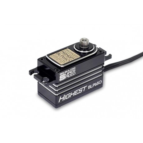 Highest BLP650 Low Profile Brushless Servo (Aluminum with Black wire)