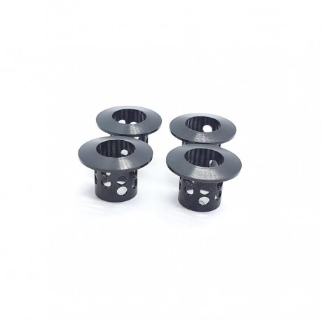 RC MAKER Ultra-Lite Body Height Adjuster Set (Black) (4)