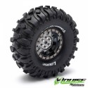 Louise CR-ROWDY Crawler Tires on 1.9" Black-Chrome Wheels