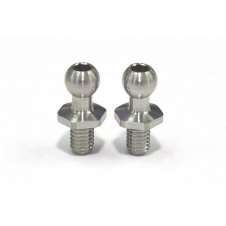 Rêve D SPM Titanium Rod End Ball S (Diameter 4.3mm, Screw Length 4.5mm, 2pcs)