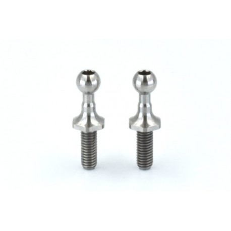 Reve D SPM Titanium Rod End Ball Long Neck (Diameter 4.3mm, Screw Length 6.0mm, 2pcs)