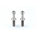 Reve D SPM Titanium Rod End Ball Long Neck (Diameter 4.3mm, Screw Length 6.0mm, 2pcs)